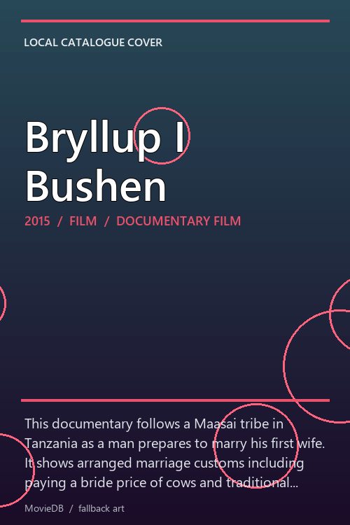 Bryllup I Bushen poster