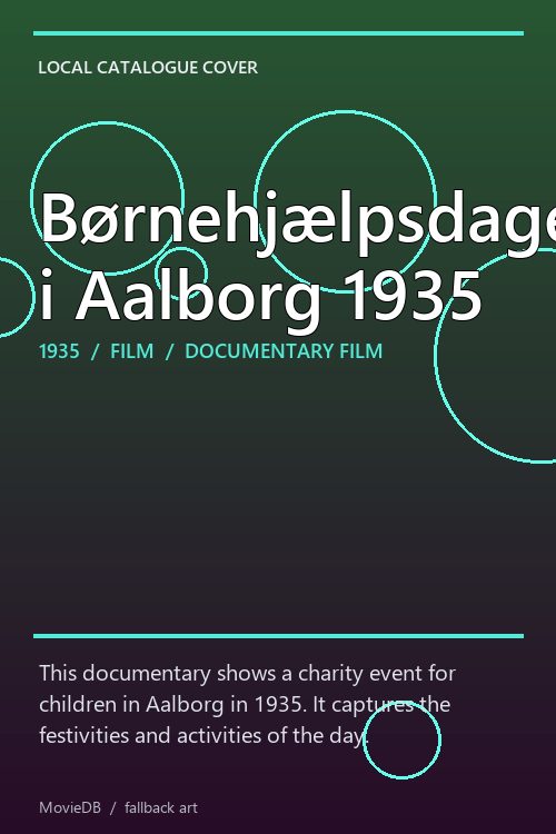 Børnehjælpsdagen i Aalborg 1935 poster