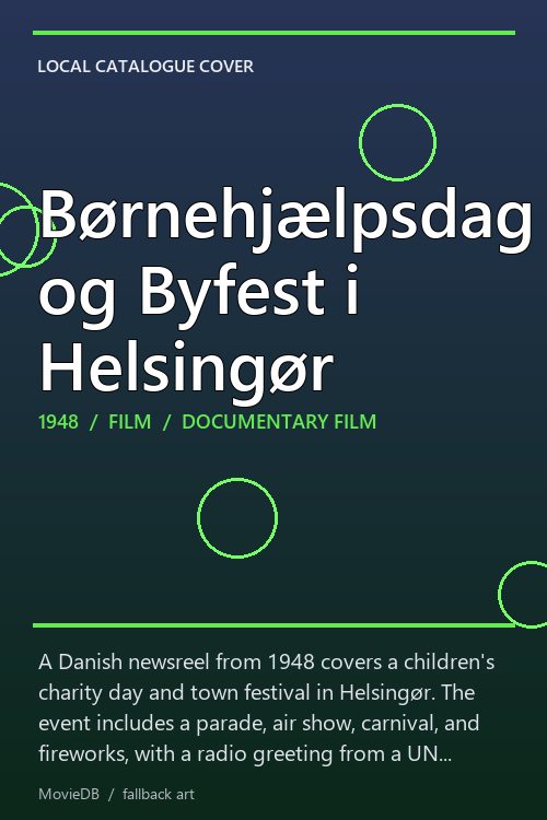 Børnehjælpsdag og Byfest i Helsingør poster