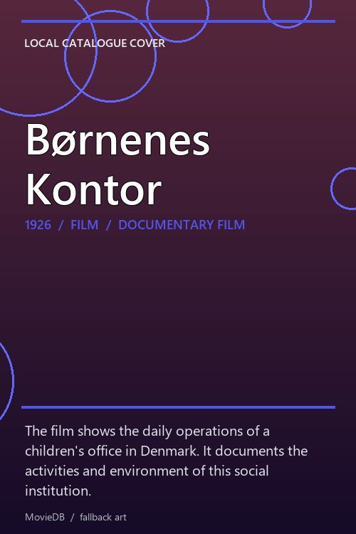 Børnenes Kontor poster