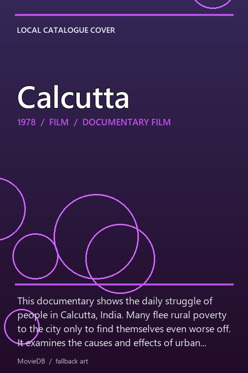 Calcutta poster