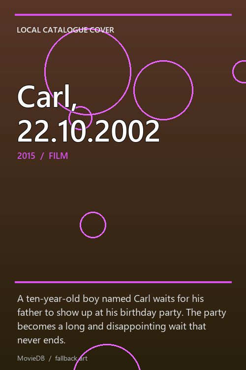 Carl, 22.10.2002 poster