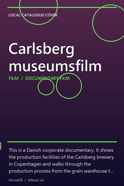Carlsberg museumsfilm poster
