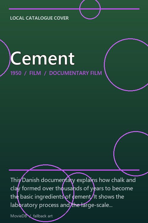 Cement poster
