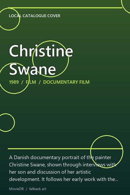 Christine Swane poster