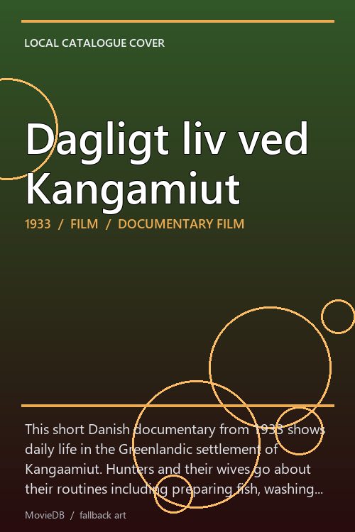 Dagligt liv ved Kangamiut poster
