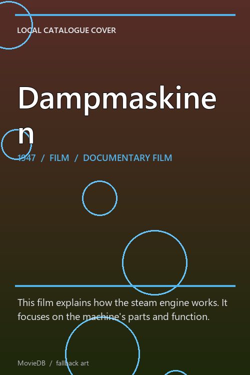 Dampmaskinen poster