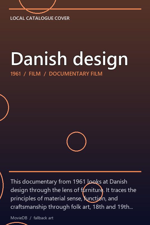 Danish design poster