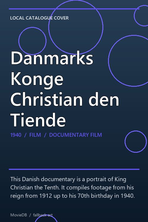 Danmarks Konge Christian den Tiende poster