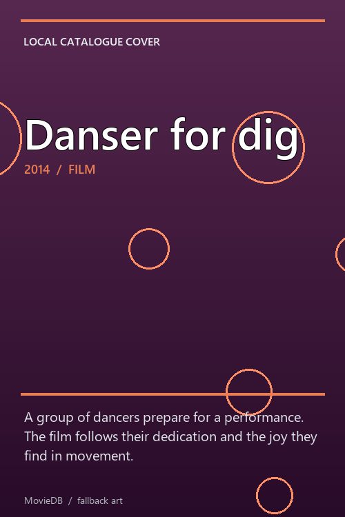 Danser for dig poster