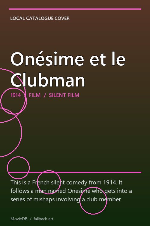 Onésime et le Clubman poster
