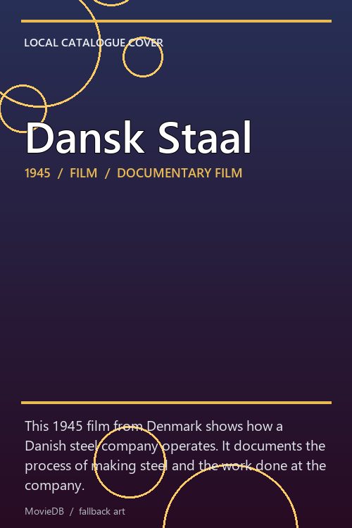 Dansk Staal poster