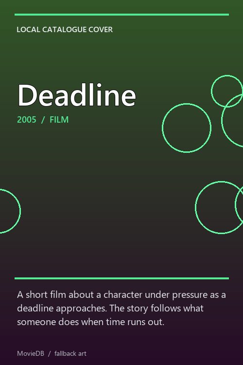 Deadline poster