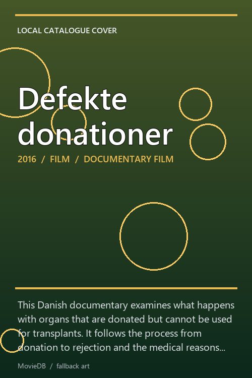 Defekte donationer poster