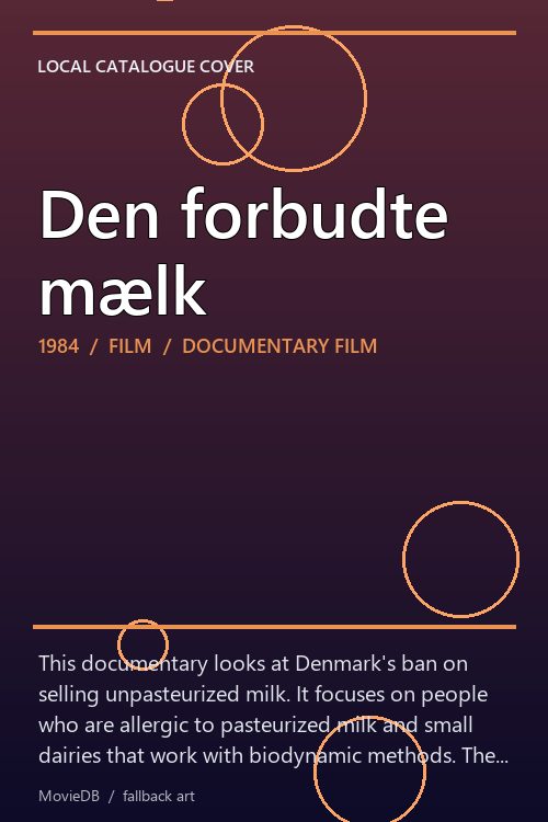Den forbudte mælk poster