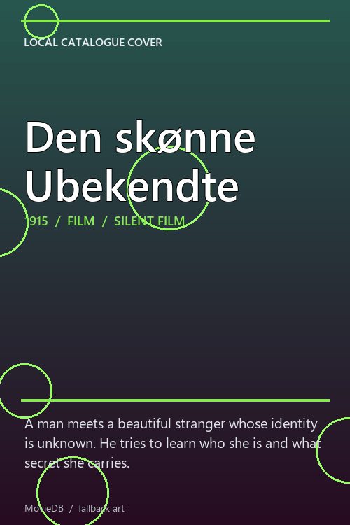 Den skønne Ubekendte poster