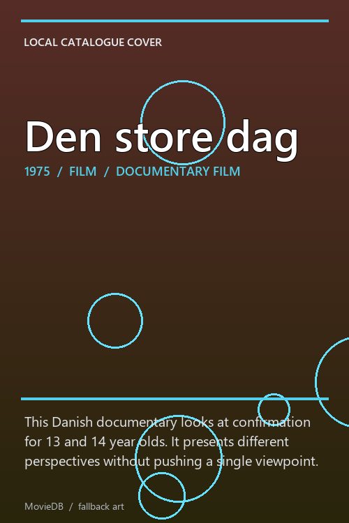 Den store dag poster