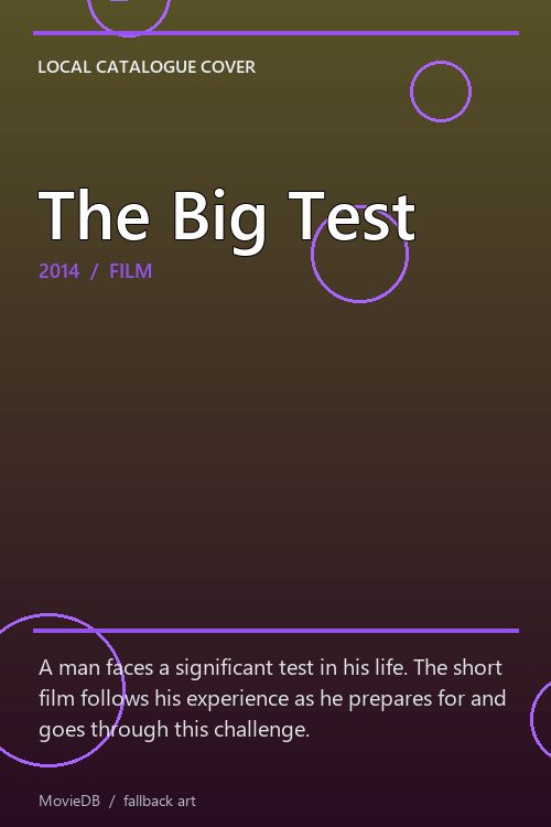 The Big Test poster