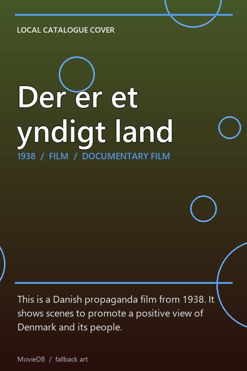Der er et yndigt land poster