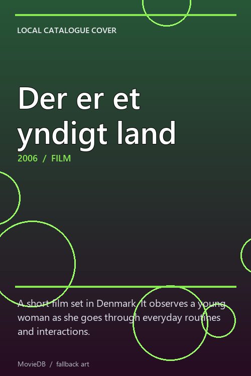 Der er et yndigt land poster
