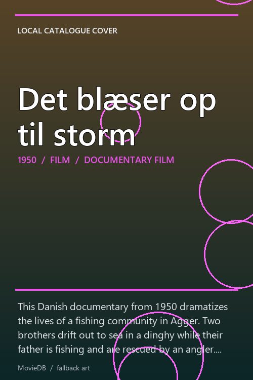Det blæser op til storm poster