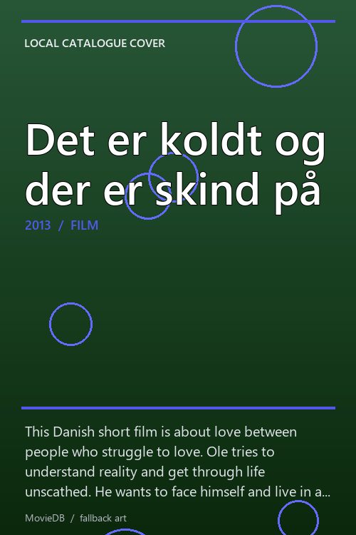 Det er koldt og der er skind på poster