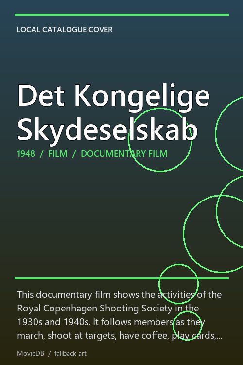 Det Kongelige Skydeselskab poster