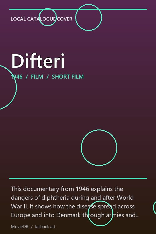 Difteri poster