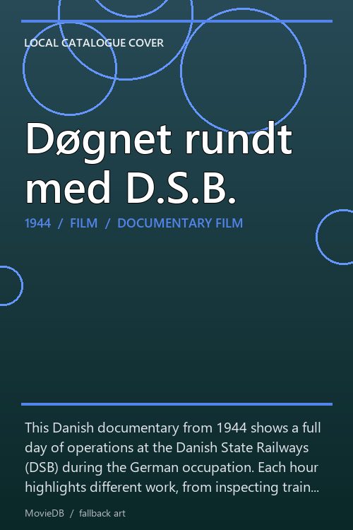 Døgnet rundt med D.S.B. poster
