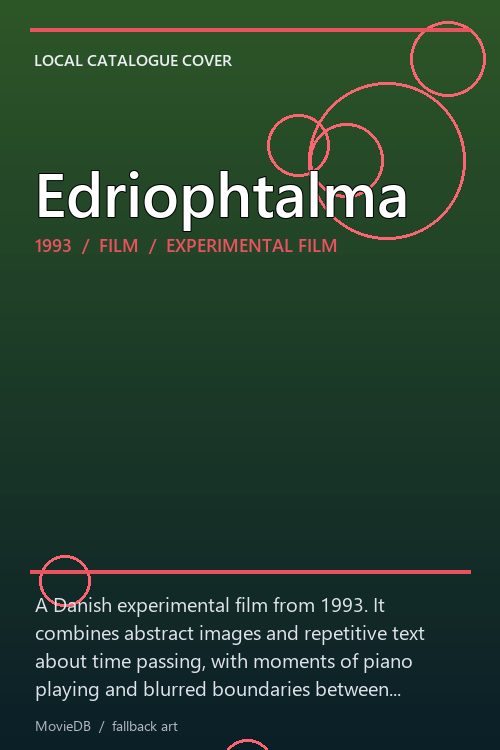Edriophtalma poster
