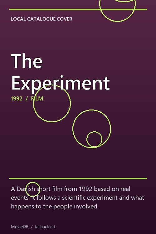 The Experiment poster
