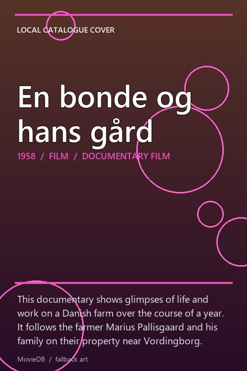 En bonde og hans gård poster