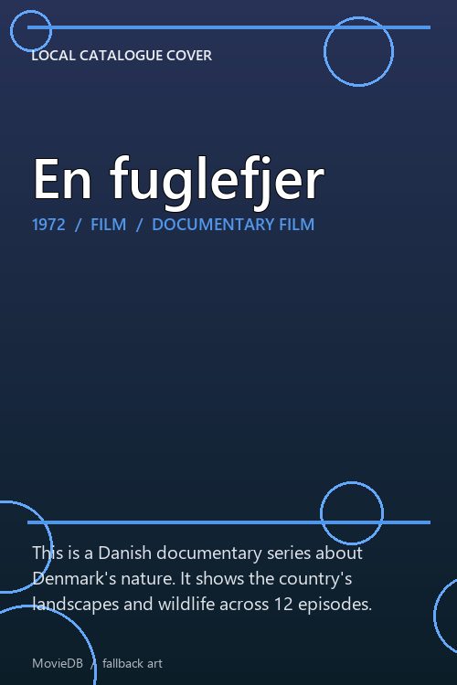 En fuglefjer poster