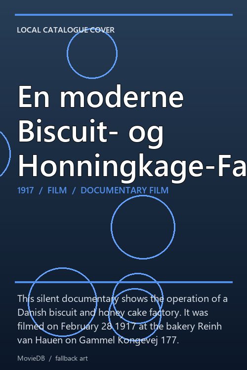 En moderne Biscuit- og Honningkage-Fabrik poster