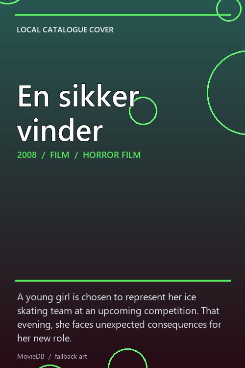 En sikker vinder poster