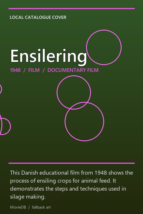 Ensilering poster