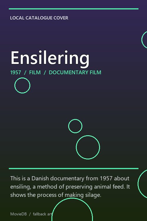 Ensilering poster
