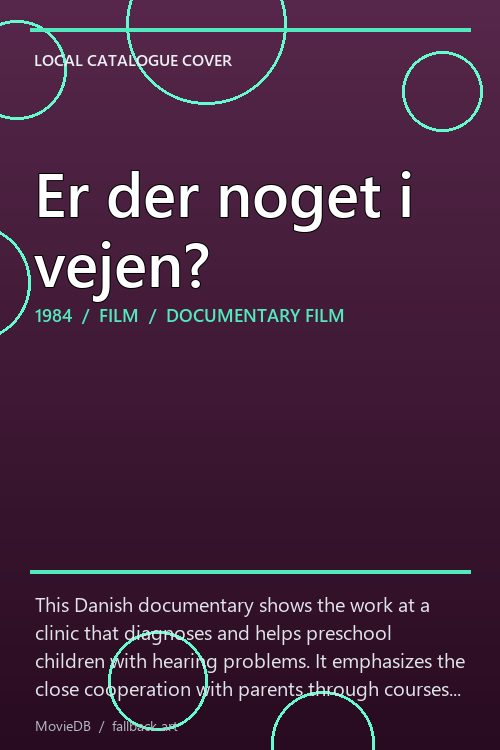 Er der noget i vejen? poster