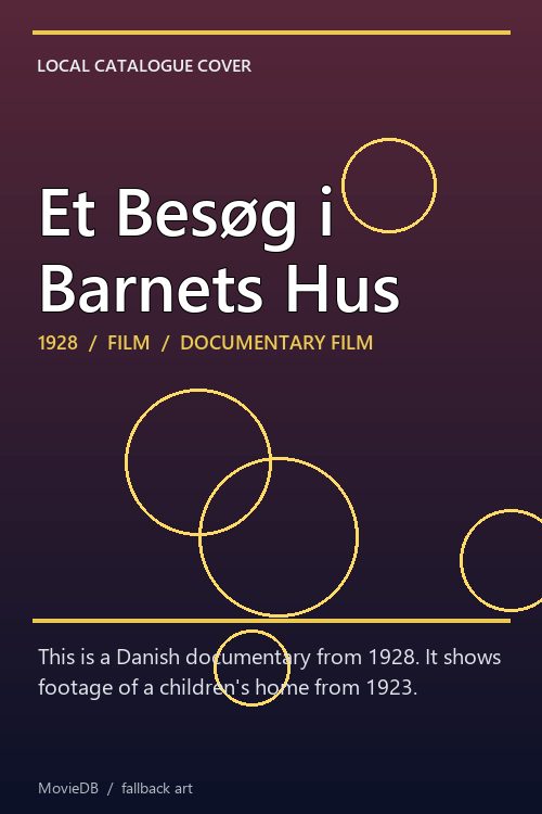 Et Besøg i Barnets Hus poster
