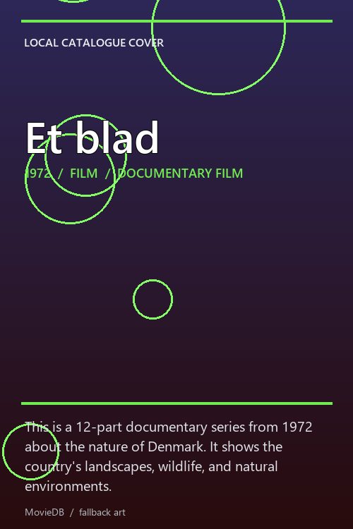 Et blad poster