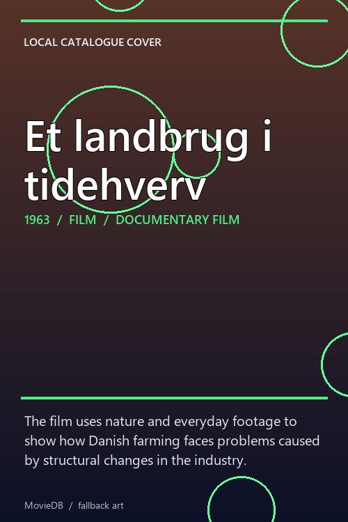 Et landbrug i tidehverv poster