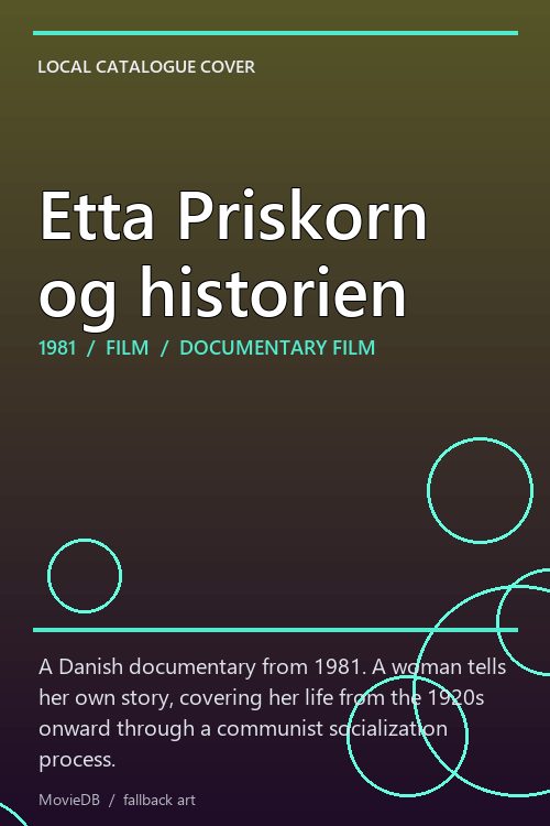 Etta Priskorn og historien poster
