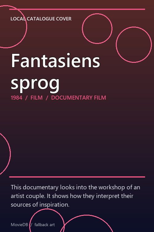 Fantasiens sprog poster