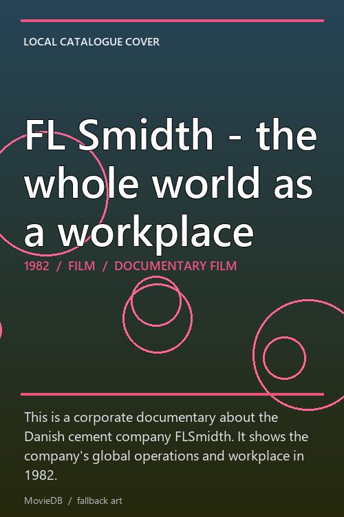 FL Smidth - the whole world as a workplace poster