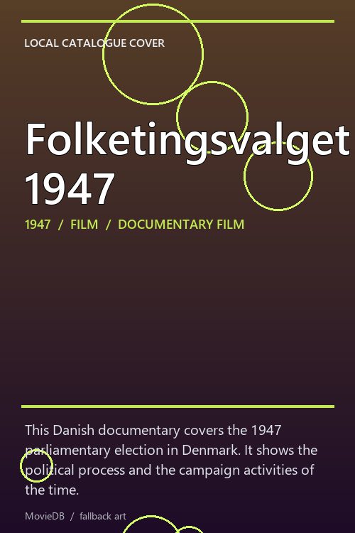 Folketingsvalget 1947 poster