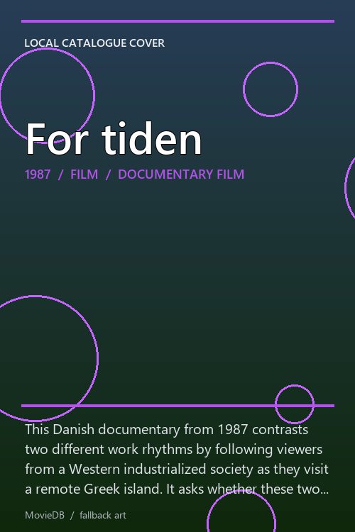 For tiden poster