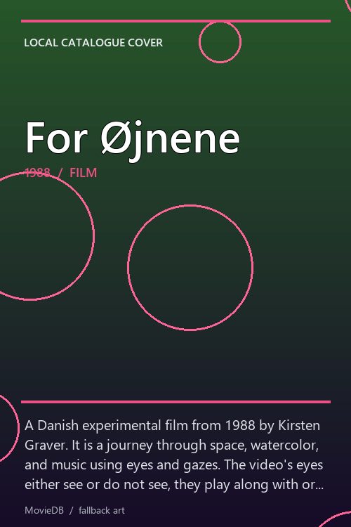 For Øjnene poster