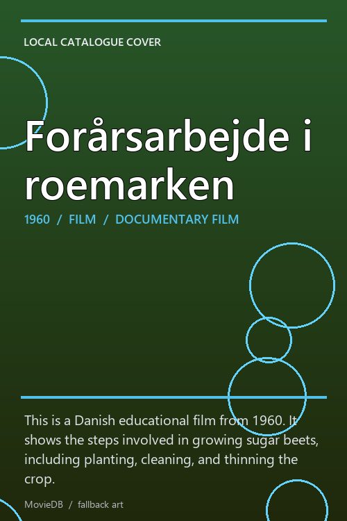 Forårsarbejde i roemarken poster