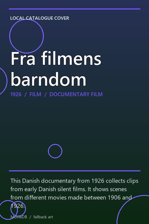 Fra filmens barndom poster