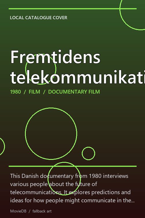 Fremtidens telekommunikation poster